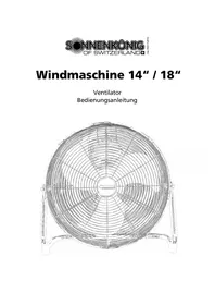 Notice Sonnenkönig WINDMASCHINE 14'' Ventilateur