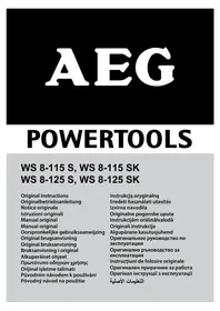 Notice AEG WS 8-125 SK Broyeur