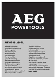 Notice AEG BEWS 18-230BL Broyeur