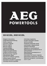 Notice AEG BSB 18C2BL Visseuse