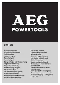 Notice AEG BTS 18BL Visseuse