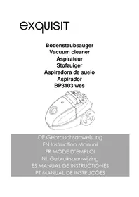 Notice Exquisit BP3103WE Aspirateur