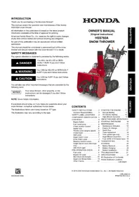 Notice Honda HSS 760A T Souffleur à neige