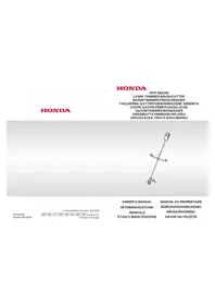 Notice Honda HHT36AXB Coupe-herbe