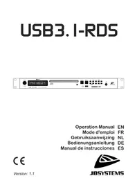 Notice JB systems USB3.1-RDS Platine disque