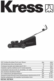 Notice KRESS KG748.9 Tondeuse à gazon