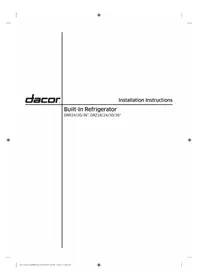 Notice Dacor RAC18AMRHSR Réfrigérateur