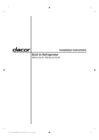 Notice Dacor RAC18AMLHSR Réfrigérateur