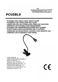 Notice VELLEMAN PCUSBL9 Éclairage