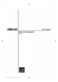 Notice Dacor RAT42AMAAMS Réfrigérateur