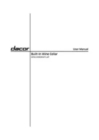 Notice Dacor RAW24AMLHMS Cave à vin