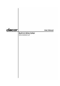 Notice Dacor RAW24AMLHSR Cave à vin