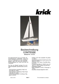 Notice Krick COMTESSE Maquettisme