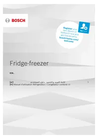Notice BOSCH KIN86AF3M8 Réfrigérateur