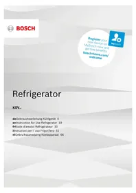 Notice BOSCH KSV36VL30U Réfrigérateur