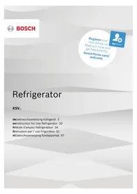 Notice BOSCH KSV33VLEPG Réfrigérateur