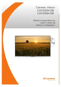 Notice Caratec VISION CAV220X-DB Téléviseur