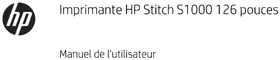 Notice HP STITCH S1000 Imprimante