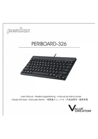 Notice Perixx PERIBOARD-326 Clavier