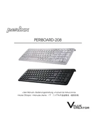 Notice Perixx PERIBOARD-208 Clavier