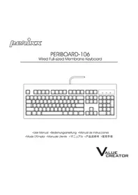 Notice Perixx PERIBOARD-106 Clavier