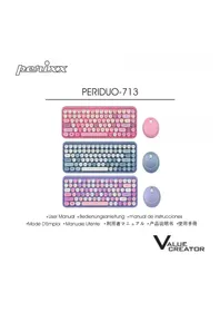 Notice Perixx PERIDUO-713 Clavier