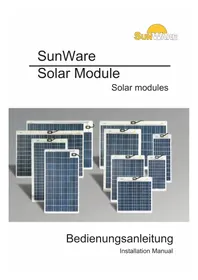 Notice Sunware SW-20145 Panneau solaire