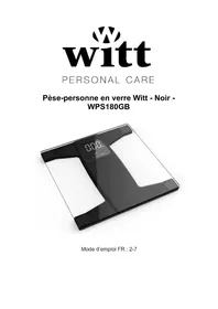 Notice Witt WPS180GB Balance