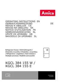 Notice AMICA KGCL 384 155 W Réfrigérateur