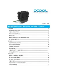 Notice Alphacool ES RESERVOIR 2U Non catégorisé