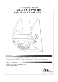 Notice Middle Atlantic VDM-CA-CATH-BK Non catégorisé
