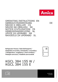 Notice AMICA KGCL 384 155 E Réfrigérateur