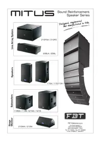 Notice FBT MITUS 212FSA Caisson de basses