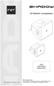 Notice FBT SHADOW 108CT Haut-parleur