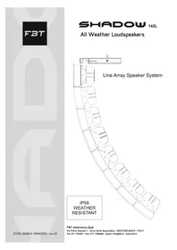 Notice FBT SHADOW 142L Haut-parleur