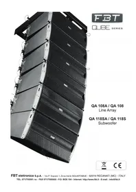 Notice FBT QUBE QA 108A Haut-parleur