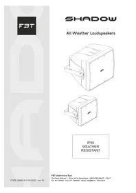 Notice FBT SHADOW 114S T Haut-parleur