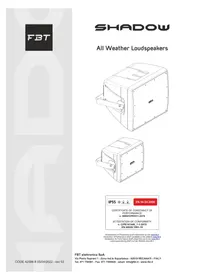 Notice FBT SHADOW 112HCT Haut-parleur