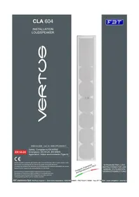 Notice FBT VERTUS CLA 604 Haut-parleur