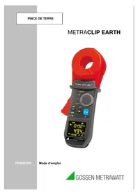 Notice Gossen Metrawatt METRACLIP EARTH Multimètre