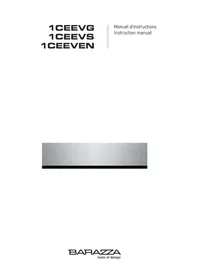 Notice BARAZZA 1CEEVEN Tiroir et armoire chauffants