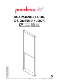 Notice Peerless-AV DS-OM55ND-FLOOR Support écran plat