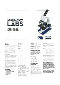 Notice CELESTRON LABS CM1000C Microscope