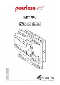 Notice Peerless-AV IM747PU Support mural