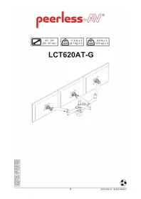 Notice Peerless-AV LCT620AT-G Support écran plat
