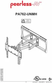 Notice Peerless-AV PA762-UNMH Non catégorisé