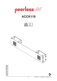 Notice Peerless-AV ACCK119 Microphone