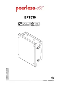 Notice Peerless-AV EPT630 Support écran plat