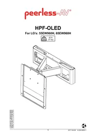 Notice Peerless-AV HPF-OLED Support mural