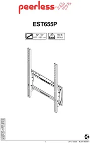 Notice Peerless-AV EST655P Support écran plat